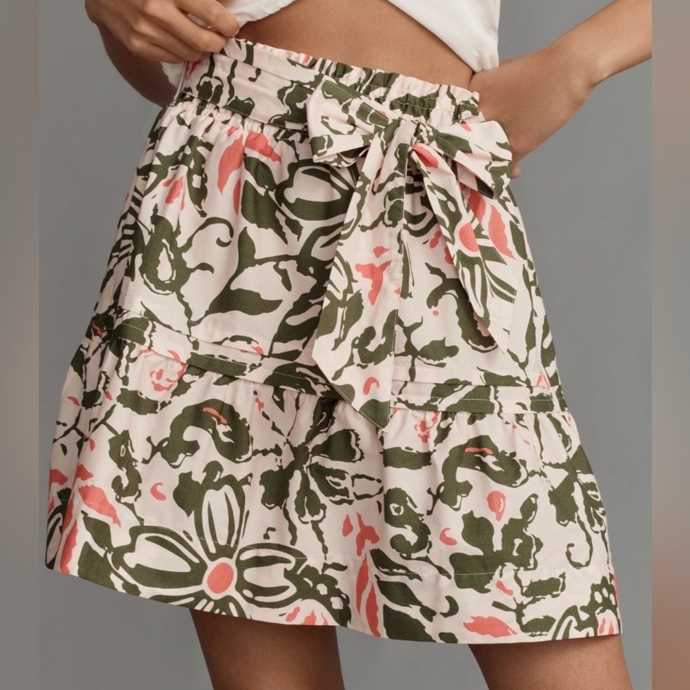 Anthropologie Maeve Somerset Mini Skirt Medium